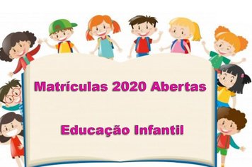 Secretaria da Educação Informa o calendário de matrículas 2020