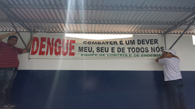 Controle de Vetores de Itaí intensificou campanha contra Dengue em cemitério.