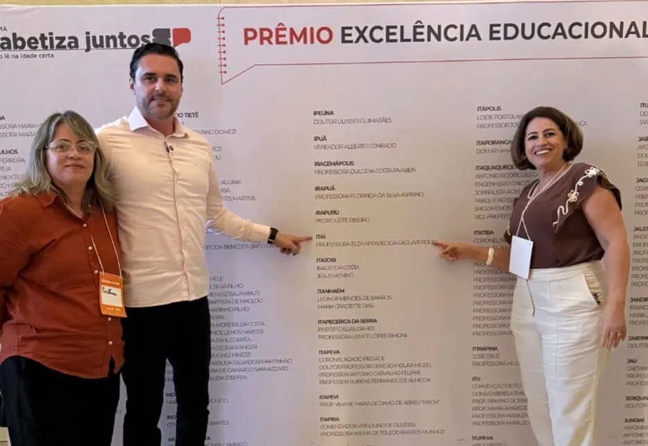 O Município de Itaí é destaque no Prêmio de Excelência Educacional – SARESP 2025, através da EMEF Professora Elza Apparecida Cagliari Rolim